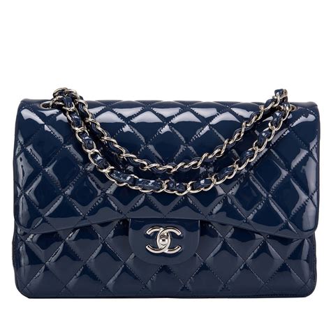 navy classic chanel bag|chanel navy bag 104.